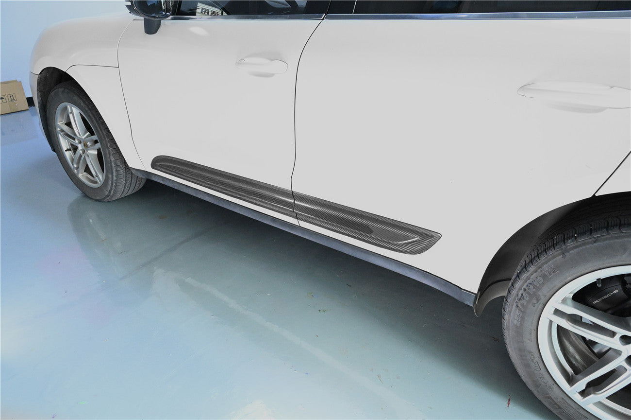 Carbonado 2014-2024 Porsche Macan S and Turbo and GTS 95B Convert GTS Style Dry Carbon Fiber Door Trims