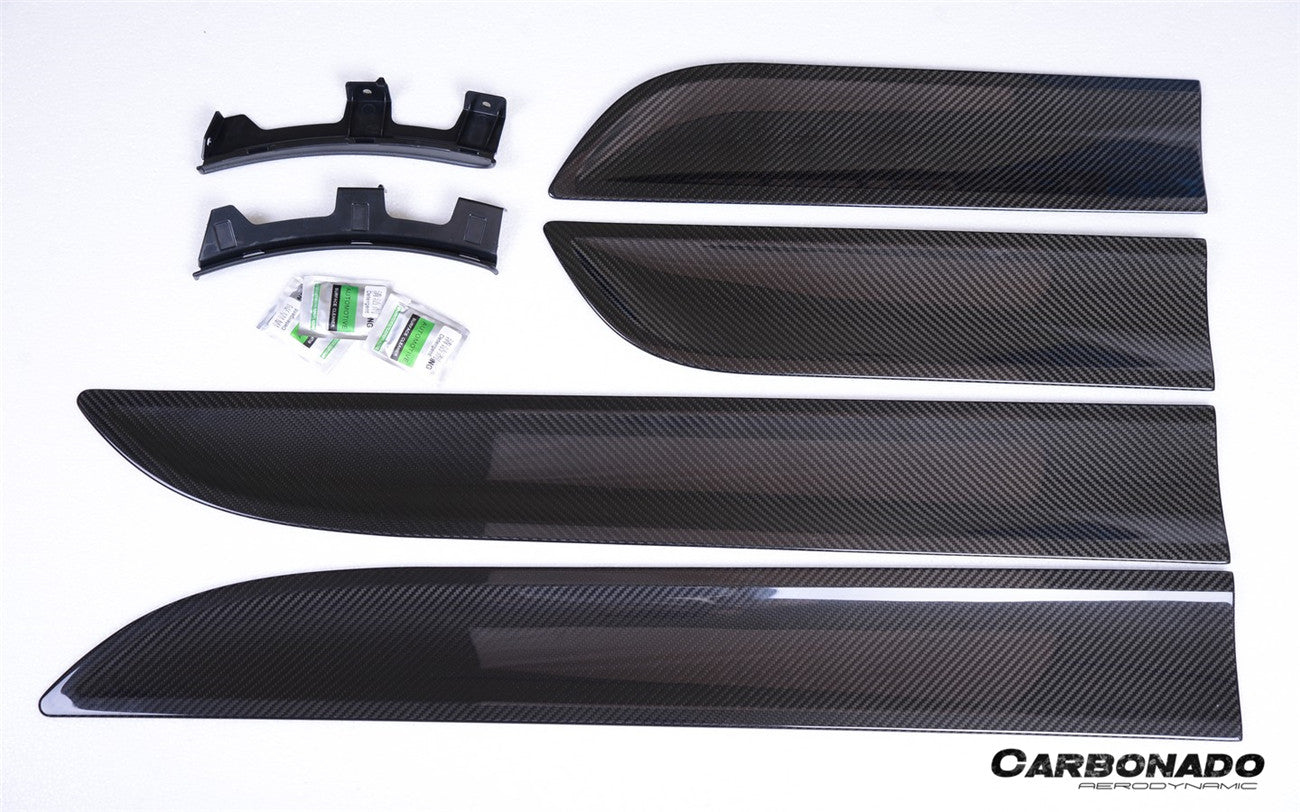 Carbonado 2014-2024 Porsche Macan S  Turbo and GTS 95B Dry Carbon Fiber Door Trims
