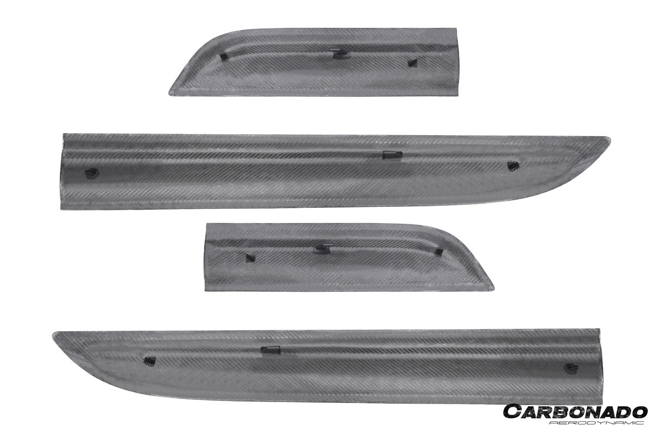 Carbonado 2014-2024 Porsche Macan S and Turbo and GTS 95B Convert GTS Style Dry Carbon Fiber Door Trims