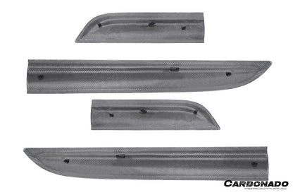 Carbonado 2014-2024 Porsche Macan S and Turbo and GTS 95B Convert GTS Style Dry Carbon Fiber Door Trims