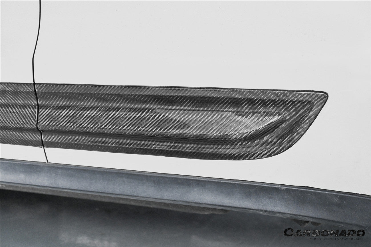 Carbonado 2014-2024 Porsche Macan S and Turbo and GTS 95B Convert GTS Style Dry Carbon Fiber Door Trims