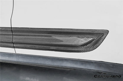 Carbonado 2014-2024 Porsche Macan S and Turbo and GTS 95B Convert GTS Style Dry Carbon Fiber Door Trims