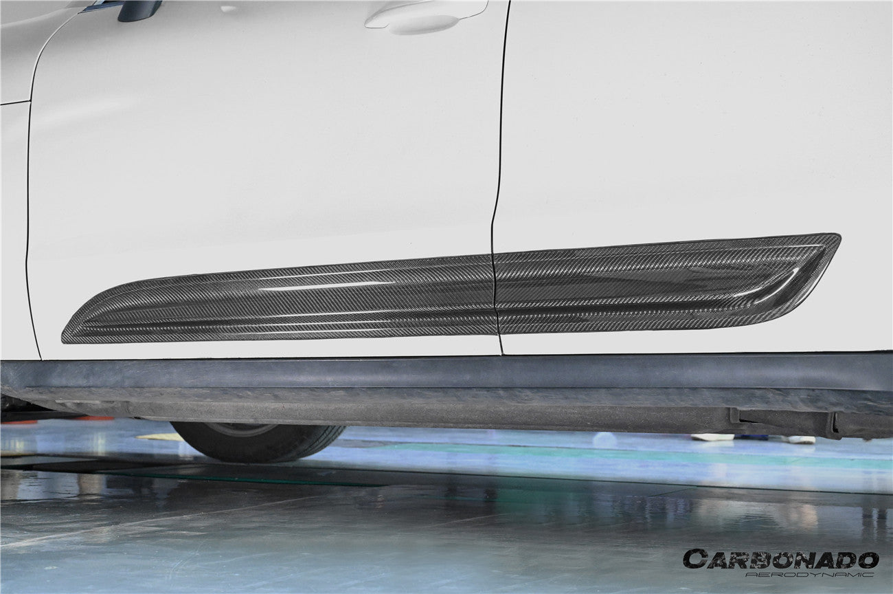 Carbonado 2014-2024 Porsche Macan S and Turbo and GTS 95B Convert GTS Style Dry Carbon Fiber Door Trims