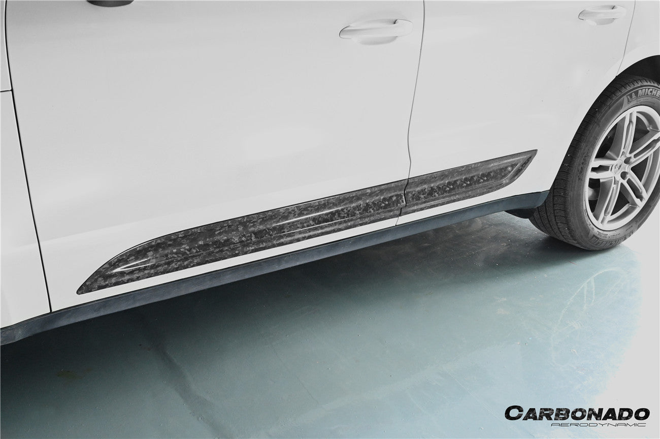 Carbonado 2014-2024 Porsche Macan S and Turbo and GTS 95B Convert GTS Style Dry Carbon Fiber Door Trims