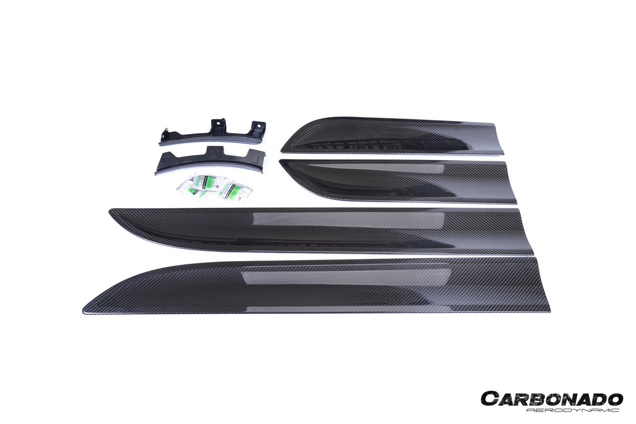 Carbonado 2014-2024 Porsche Macan S  Turbo and GTS 95B Dry Carbon Fiber Door Trims