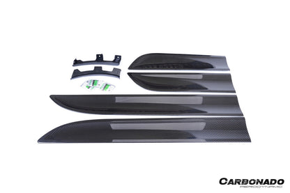 Carbonado 2014-2024 Porsche Macan S  Turbo and GTS 95B Dry Carbon Fiber Door Trims