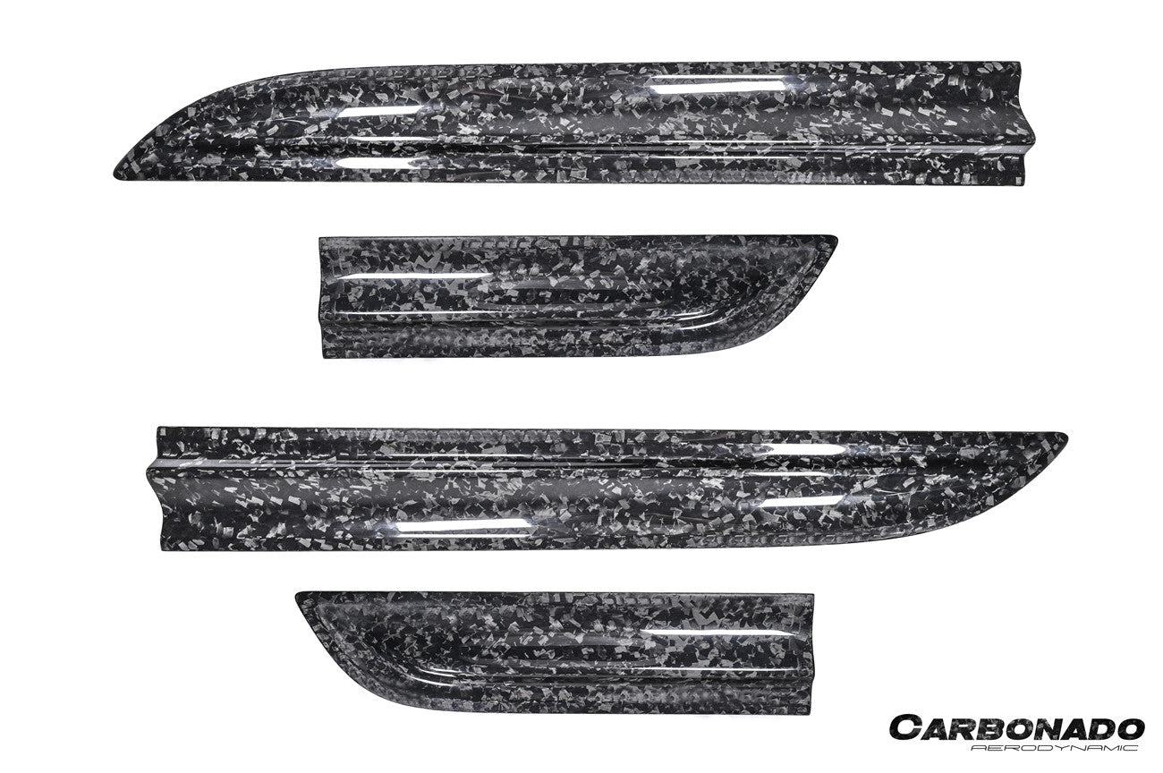 Carbonado 2014-2024 Porsche Macan S and Turbo and GTS 95B Convert GTS Style Dry Carbon Fiber Door Trims