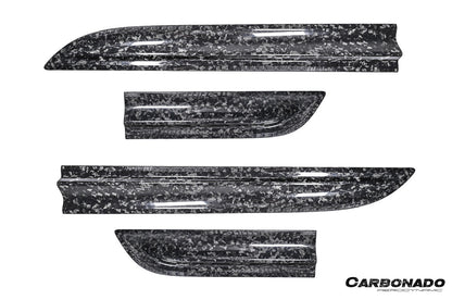 Carbonado 2014-2024 Porsche Macan S and Turbo and GTS 95B Convert GTS Style Dry Carbon Fiber Door Trims