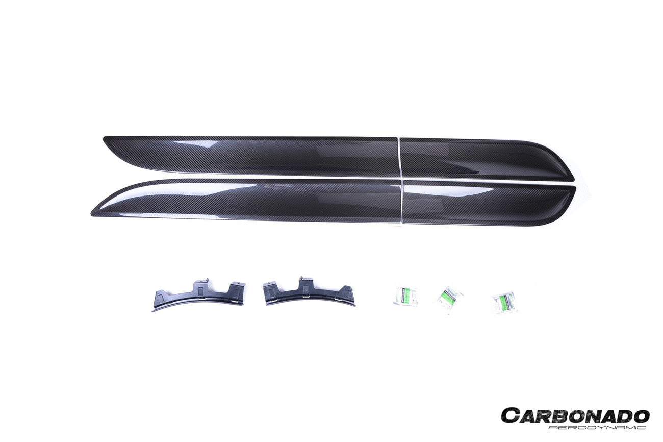 Carbonado 2014-2024 Porsche Macan S  Turbo and GTS 95B Dry Carbon Fiber Door Trims