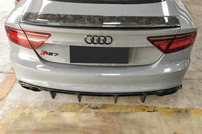 Carbonado 2016-2019 Audi RS7 MAN Style Dry Carbon Fiber Rear Diffuser
