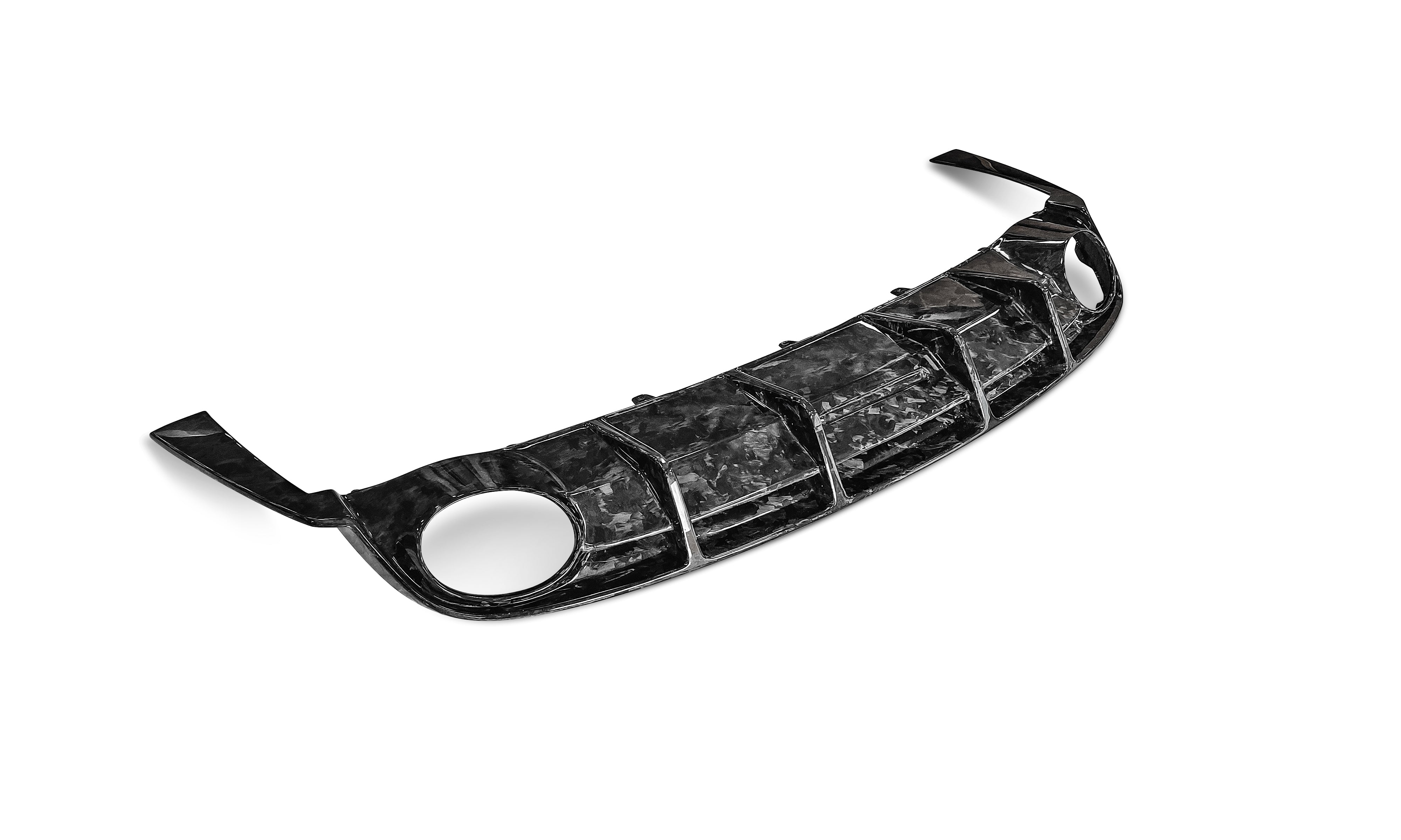 Carbonado 2016-2019 Audi RS7 MAN Style Dry Carbon Fiber Rear Diffuser