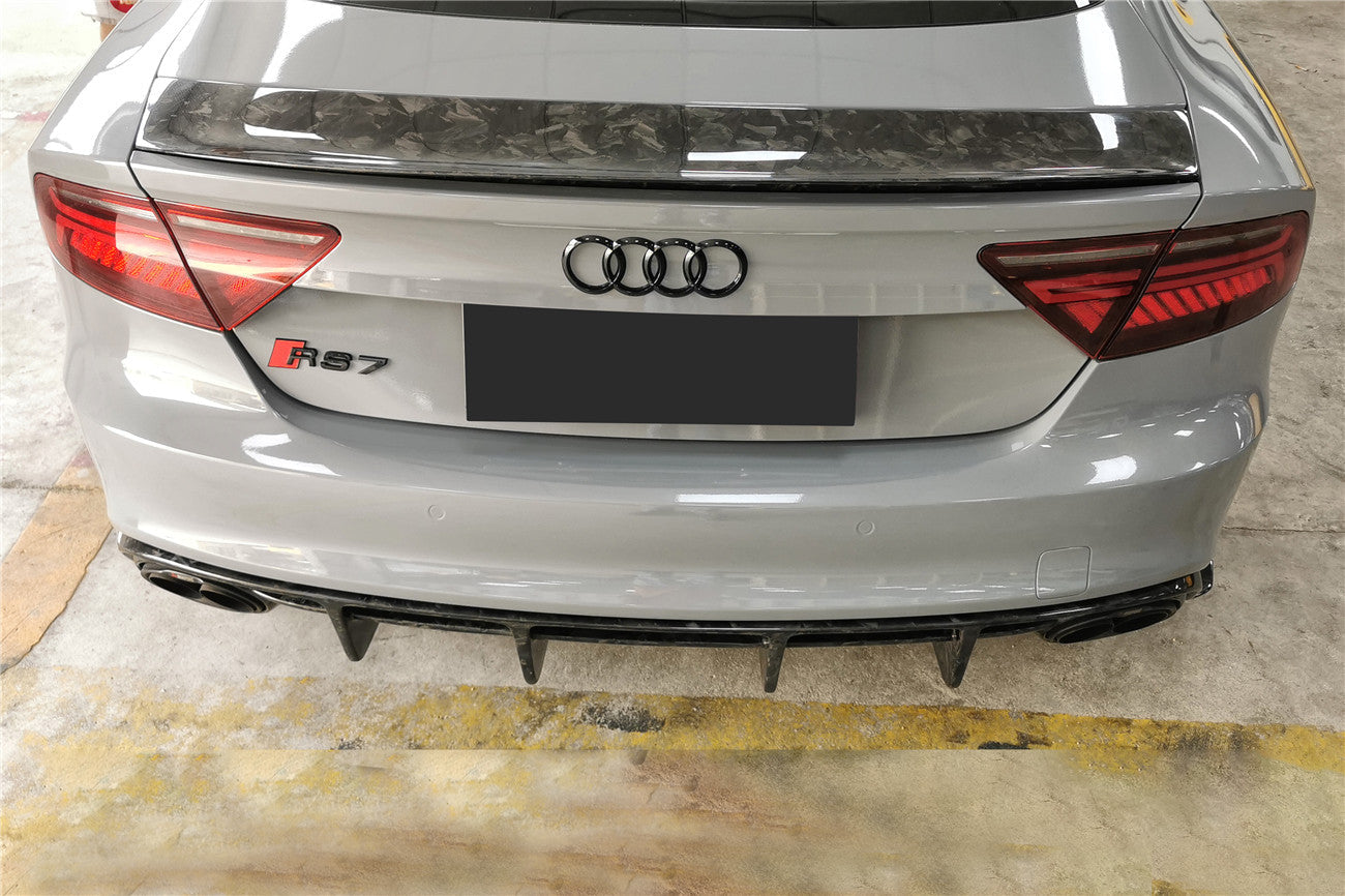 Carbonado 2014-2018 Audi RS7 A7 S7 MAN Style Dry Carbon Fiber Trunk Spoiler
