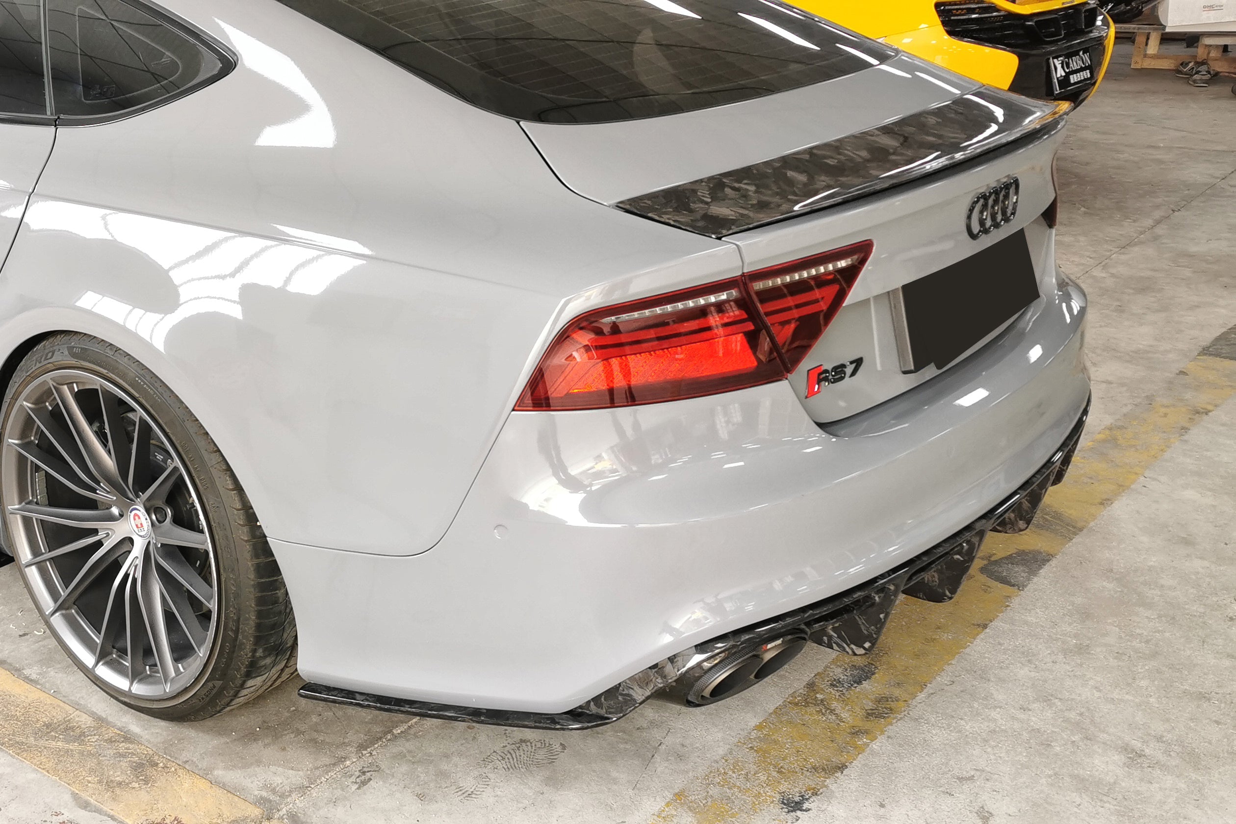 Carbonado 2014-2018 Audi RS7 A7 S7 MAN Style Dry Carbon Fiber Trunk Spoiler