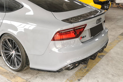Carbonado 2014-2018 Audi RS7 A7 S7 MAN Style Dry Carbon Fiber Trunk Spoiler