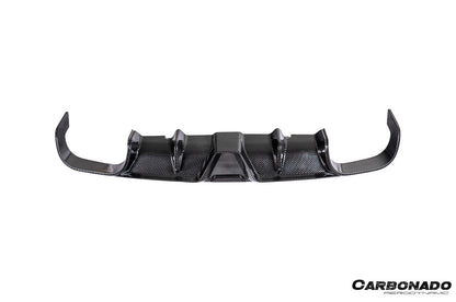 Difusor trasero de fibra de carbono seco estilo Porsche 911 991.2 Carrera KA Carbonado 2017-2019