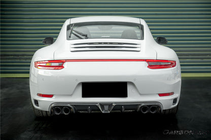 Difusor trasero de fibra de carbono seco estilo Porsche 911 991.2 Carrera KA Carbonado 2017-2019