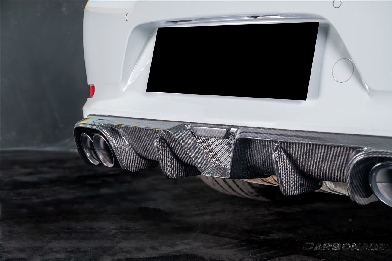 Difusor trasero de fibra de carbono seco estilo Porsche 911 991.2 Carrera KA Carbonado 2017-2019