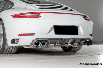 Difusor trasero de fibra de carbono seco estilo Porsche 911 991.2 Carrera KA Carbonado 2017-2019