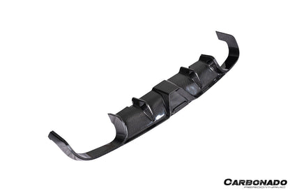 Difusor trasero de fibra de carbono seco estilo Porsche 911 991.2 Carrera KA Carbonado 2017-2019