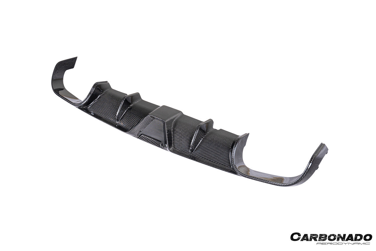 Difusor trasero de fibra de carbono seco estilo Porsche 911 991.2 Carrera KA Carbonado 2017-2019