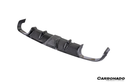 Difusor trasero de fibra de carbono seco estilo Porsche 911 991.2 Carrera KA Carbonado 2017-2019