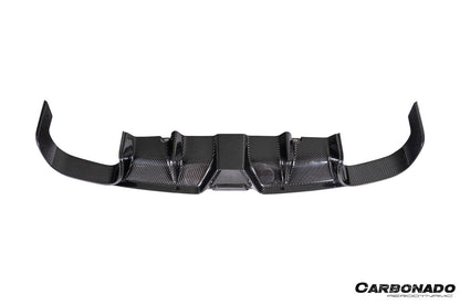 Difusor trasero de fibra de carbono seco estilo Porsche 911 991.2 Carrera KA Carbonado 2017-2019