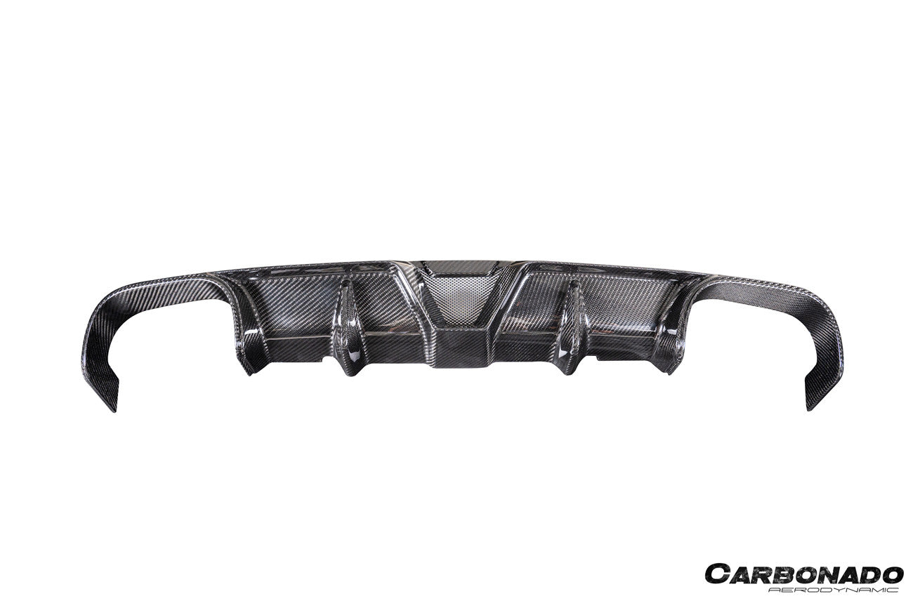 Difusor trasero de fibra de carbono seco estilo Porsche 911 991.2 Carrera KA Carbonado 2017-2019