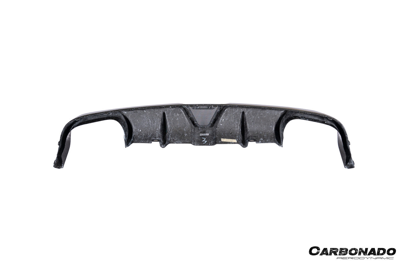 Difusor trasero de fibra de carbono seco estilo Porsche 911 991.2 Carrera KA Carbonado 2017-2019