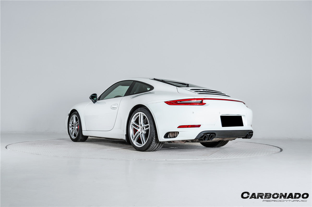 Carbonado 2017-2019 Porsche 911 991.2 Carrera OEM Style Dry Carbon Fiber Rear Bumper Vent Trims