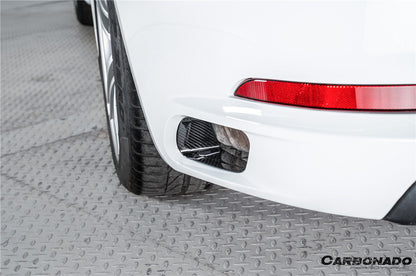 Carbonado 2017-2019 Porsche 911 991.2 Carrera OEM Style Dry Carbon Fiber Rear Bumper Vent Trims