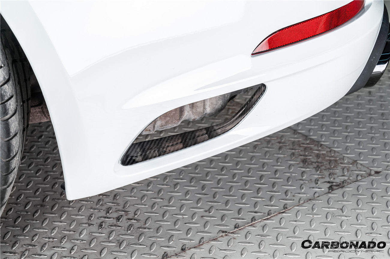 Carbonado 2017-2019 Porsche 911 991.2 Carrera OEM Style Dry Carbon Fiber Rear Bumper Vent Trims