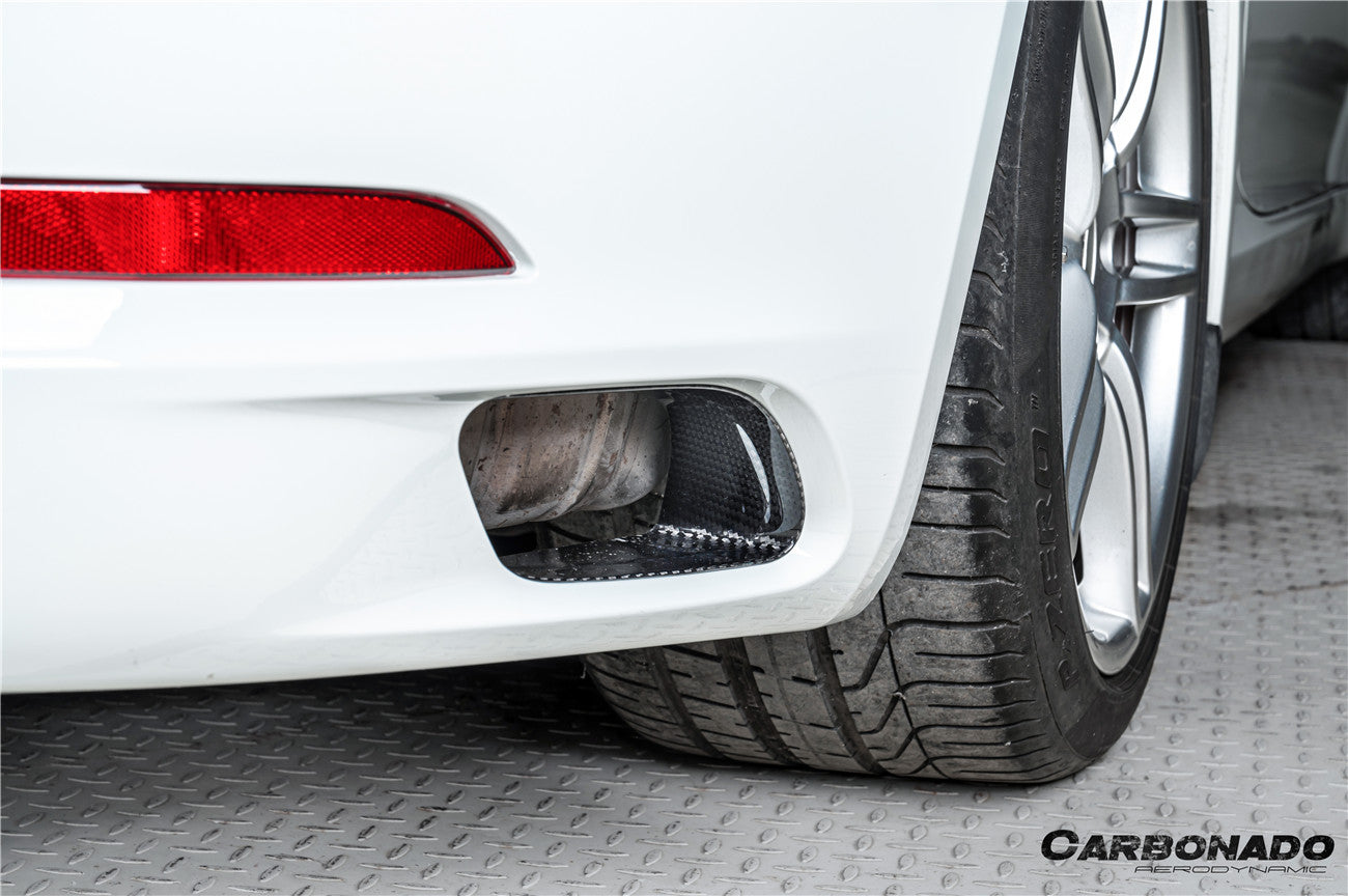 Carbonado 2017-2019 Porsche 911 991.2 Carrera OEM Style Dry Carbon Fiber Rear Bumper Vent Trims
