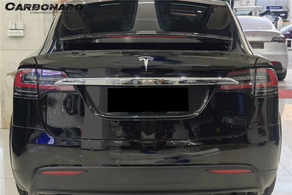 Carbonado 2016-2025 Tesla Model X SUV BS Style Carbon Fiber Trunk Spoiler