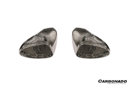 Reemplazo de carcasa de espejo de fibra de carbono en autoclave estilo OEM para Porsche Panamera 971.1, 971.2 y 976 Carbonado 2017-2025 | Compatible con S, 4S, GTS, Turbo, Turbo S, E-Hybrid y SportTurismo con volante a la izquierda