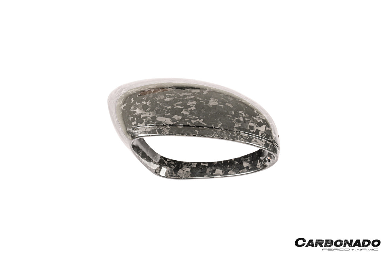 Reemplazo de carcasa de espejo de fibra de carbono en autoclave estilo OEM para Porsche Panamera 971.1, 971.2 y 976 Carbonado 2017-2025 | Compatible con S, 4S, GTS, Turbo, Turbo S, E-Hybrid y SportTurismo con volante a la izquierda