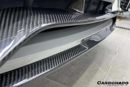 Borde delantero de fibra de carbono seco estilo Porsche Panamera 971 GTS KDA Carbonado 2017-2023