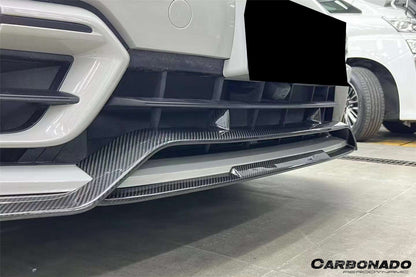 Borde delantero de fibra de carbono seco estilo Porsche Panamera 971 GTS KDA Carbonado 2017-2023