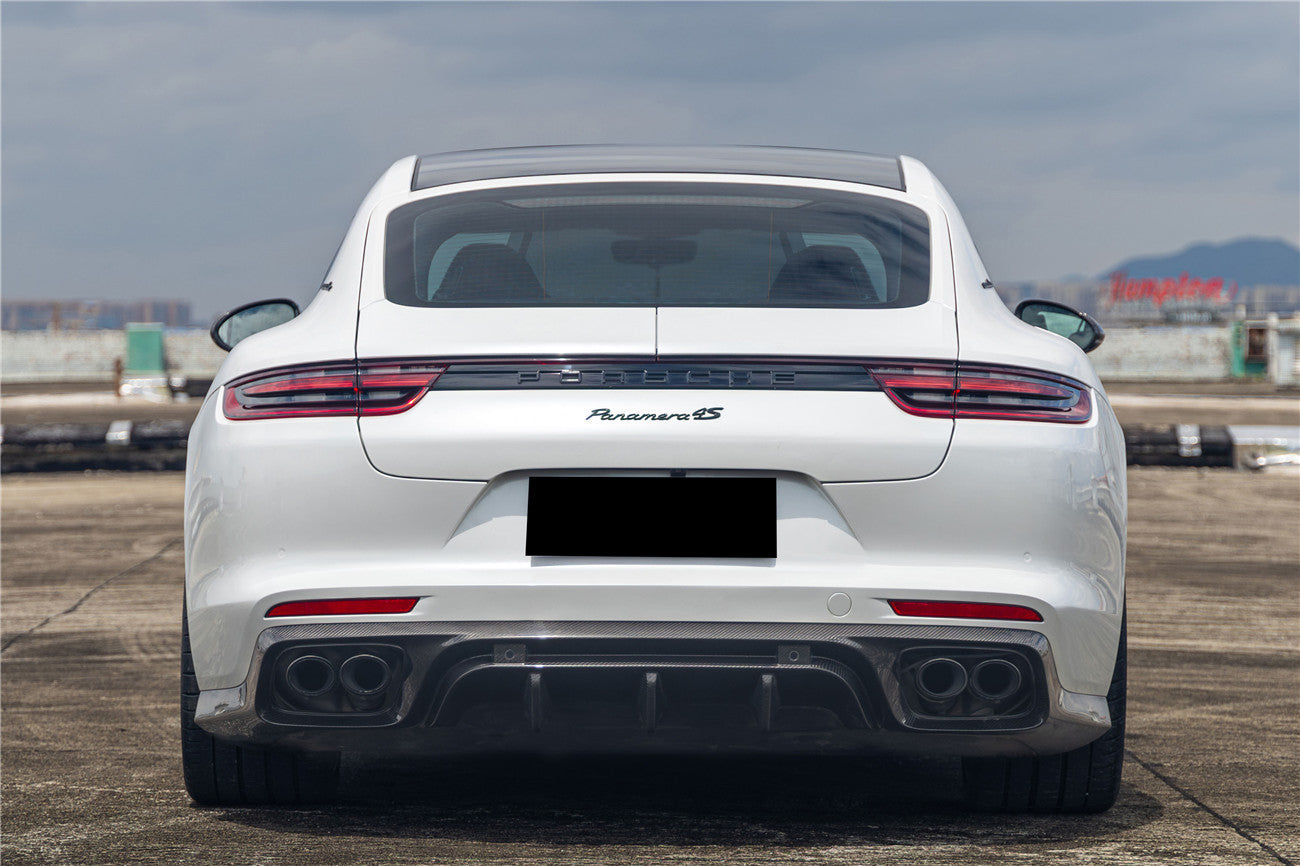 Carbonado KDA Style Dry Carbon Fiber Rear Diffuser | 2017-2023 Porsche Panamera 971