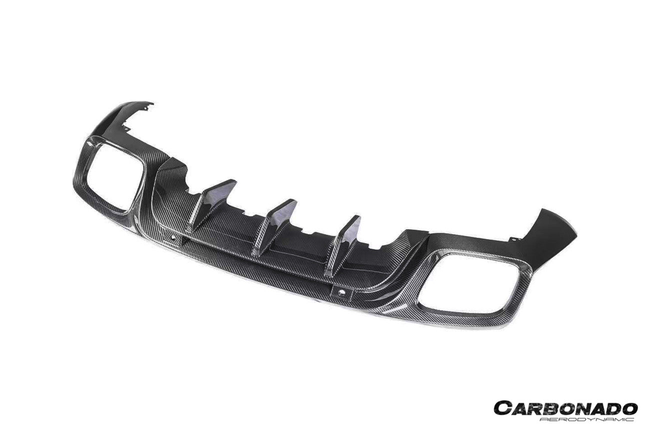 Carbonado KDA Style Dry Carbon Fiber Rear Diffuser | 2017-2023 Porsche Panamera 971