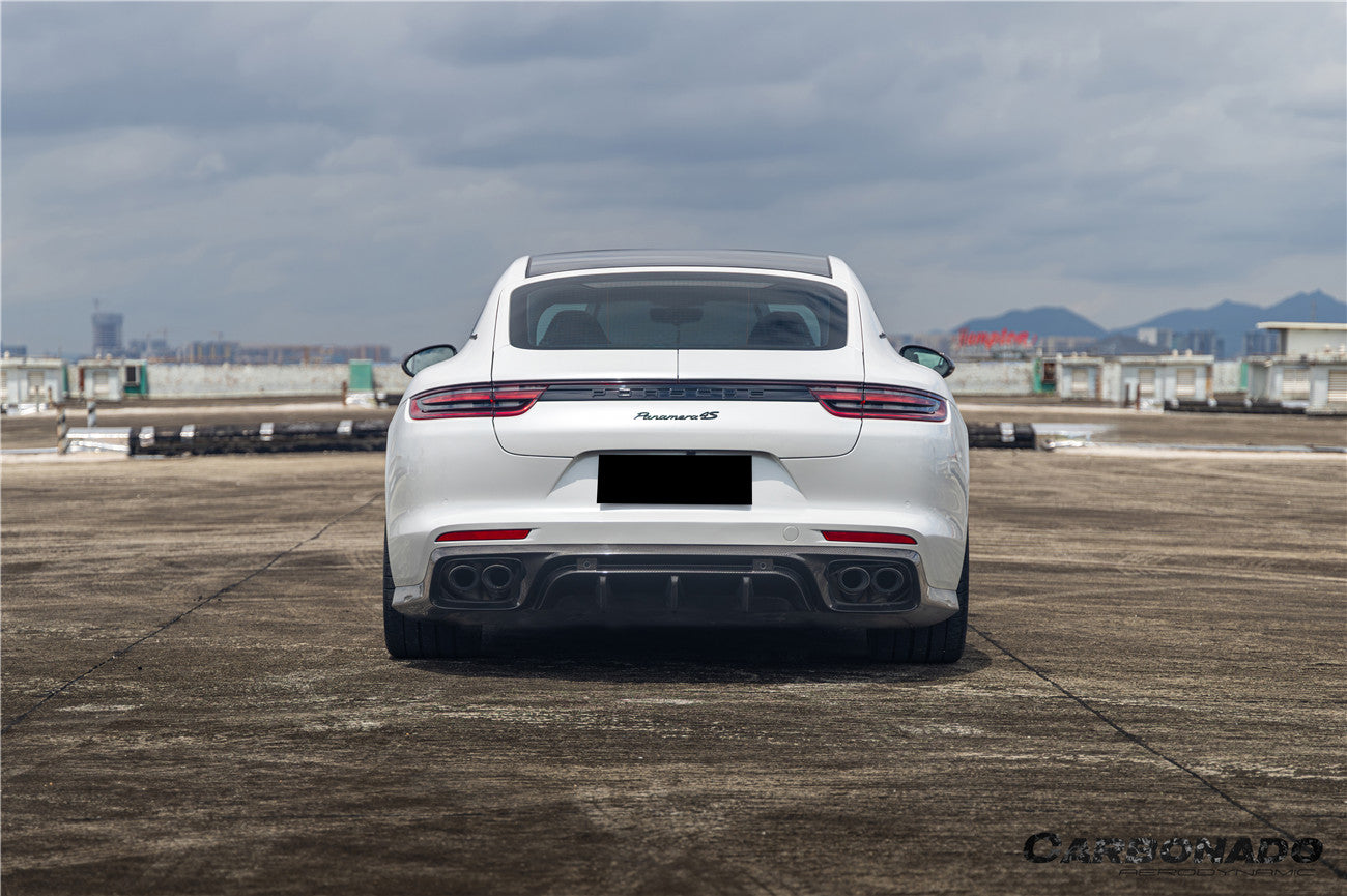 Carbonado KDA Style Dry Carbon Fiber Rear Diffuser | 2017-2023 Porsche Panamera 971