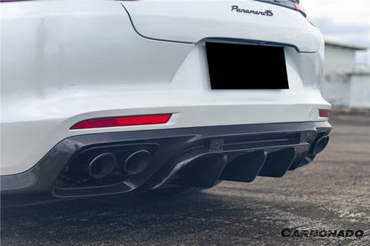 Carbonado KDA Style Dry Carbon Fiber Rear Diffuser | 2017-2023 Porsche Panamera 971