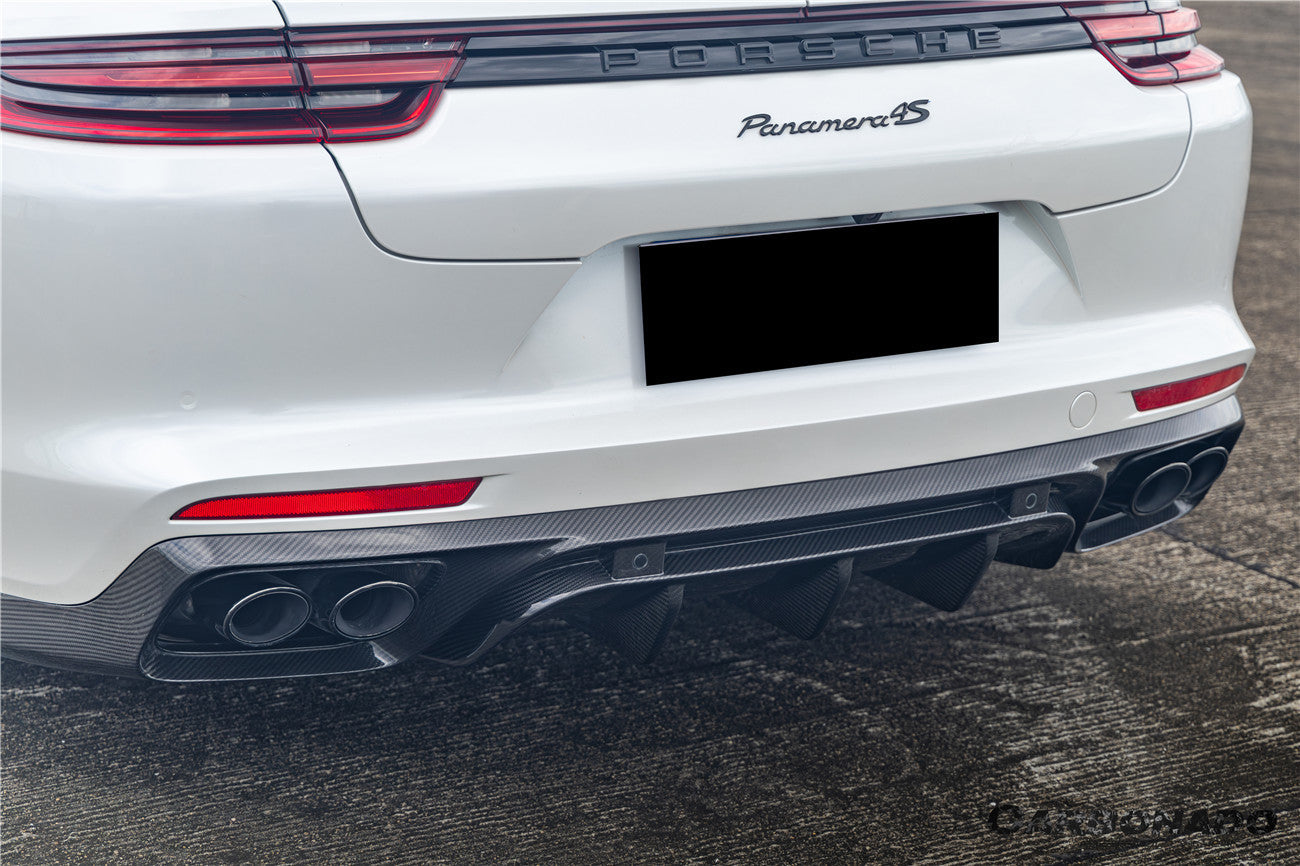 Carbonado KDA Style Dry Carbon Fiber Rear Diffuser | 2017-2023 Porsche Panamera 971
