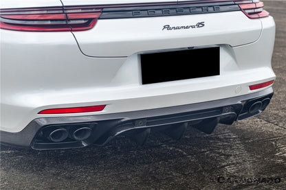 Carbonado KDA Style Dry Carbon Fiber Rear Diffuser | 2017-2023 Porsche Panamera 971