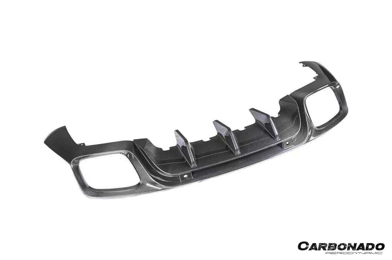 Carbonado KDA Style Dry Carbon Fiber Rear Diffuser | 2017-2023 Porsche Panamera 971