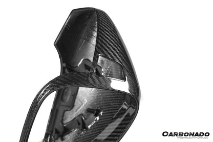 Reemplazo de carcasa de espejo de fibra de carbono en autoclave estilo OEM para Porsche Panamera 971.1, 971.2 y 976 Carbonado 2017-2025 | Compatible con S, 4S, GTS, Turbo, Turbo S, E-Hybrid y SportTurismo con volante a la izquierda