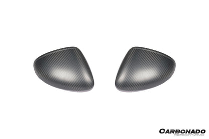 Reemplazo de carcasa de espejo de fibra de carbono en autoclave estilo OEM para Porsche Panamera 971.1, 971.2 y 976 Carbonado 2017-2025 | Compatible con S, 4S, GTS, Turbo, Turbo S, E-Hybrid y SportTurismo con volante a la izquierda