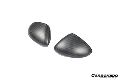 Reemplazo de carcasa de espejo de fibra de carbono en autoclave estilo OEM para Porsche Panamera 971.1, 971.2 y 976 Carbonado 2017-2025 | Compatible con S, 4S, GTS, Turbo, Turbo S, E-Hybrid y SportTurismo con volante a la izquierda
