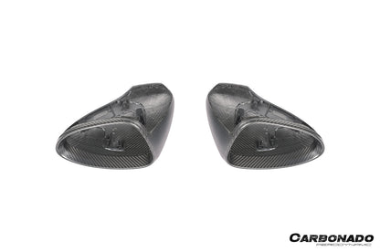 Reemplazo de carcasa de espejo de fibra de carbono en autoclave estilo OEM para Porsche Panamera 971.1, 971.2 y 976 Carbonado 2017-2025 | Compatible con S, 4S, GTS, Turbo, Turbo S, E-Hybrid y SportTurismo con volante a la izquierda