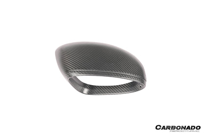 Reemplazo de carcasa de espejo de fibra de carbono en autoclave estilo OEM para Porsche Panamera 971.1, 971.2 y 976 Carbonado 2017-2025 | Compatible con S, 4S, GTS, Turbo, Turbo S, E-Hybrid y SportTurismo con volante a la izquierda