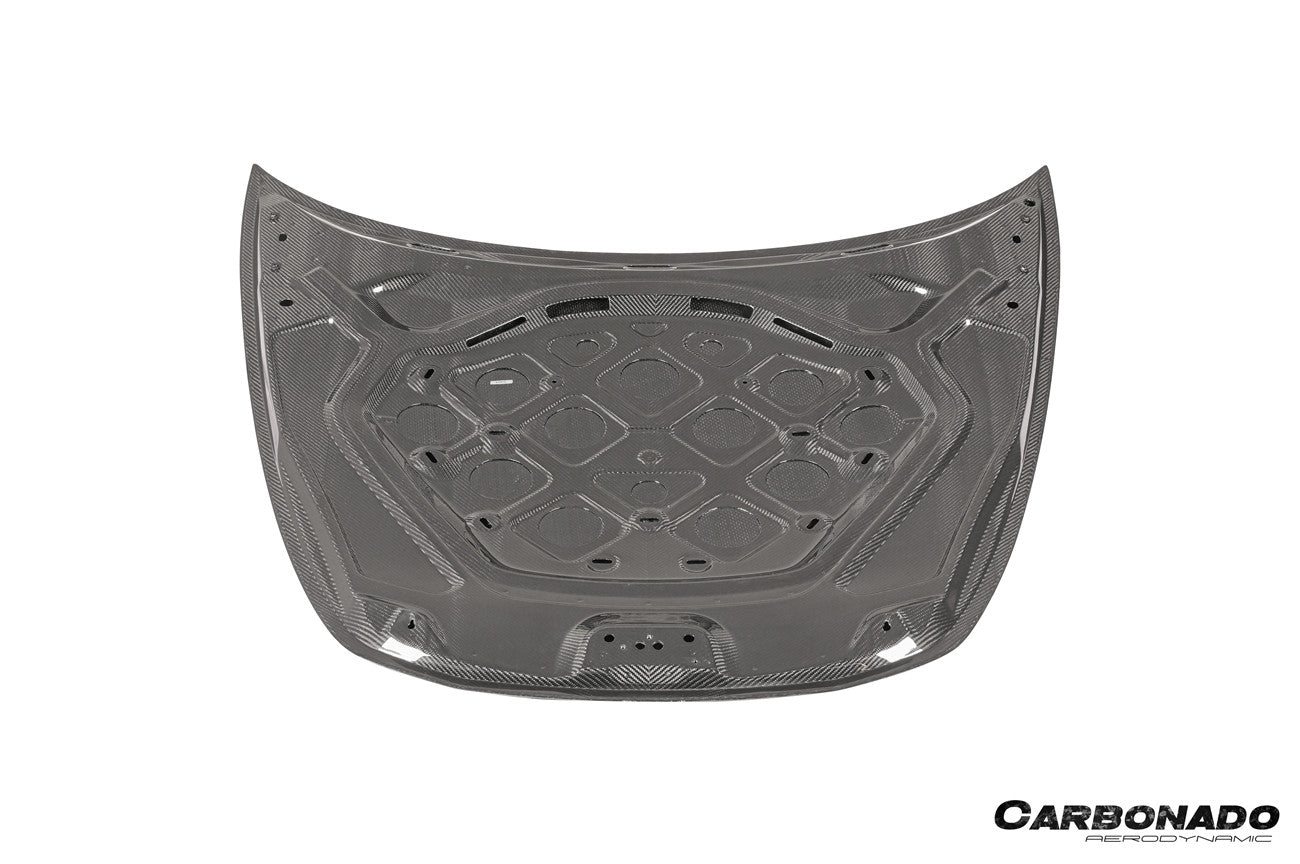 Capó seco de fibra de carbono estilo OEM Porsche Panamera 971 4S Turbo SD GTS 2017-2023 Carbonado